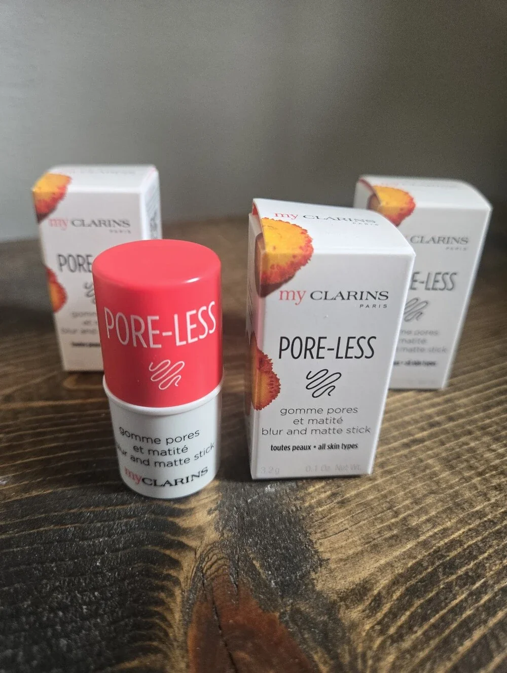 Set Of 3 Clarins Pore-Less Blur & Matte Stick